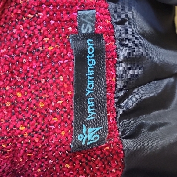 Lynn Yarrington Red Tweed Blazer Size S/M - Picture 8 of 8